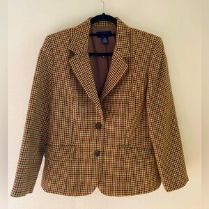 Charter Club Multicolor Plaid Blazer